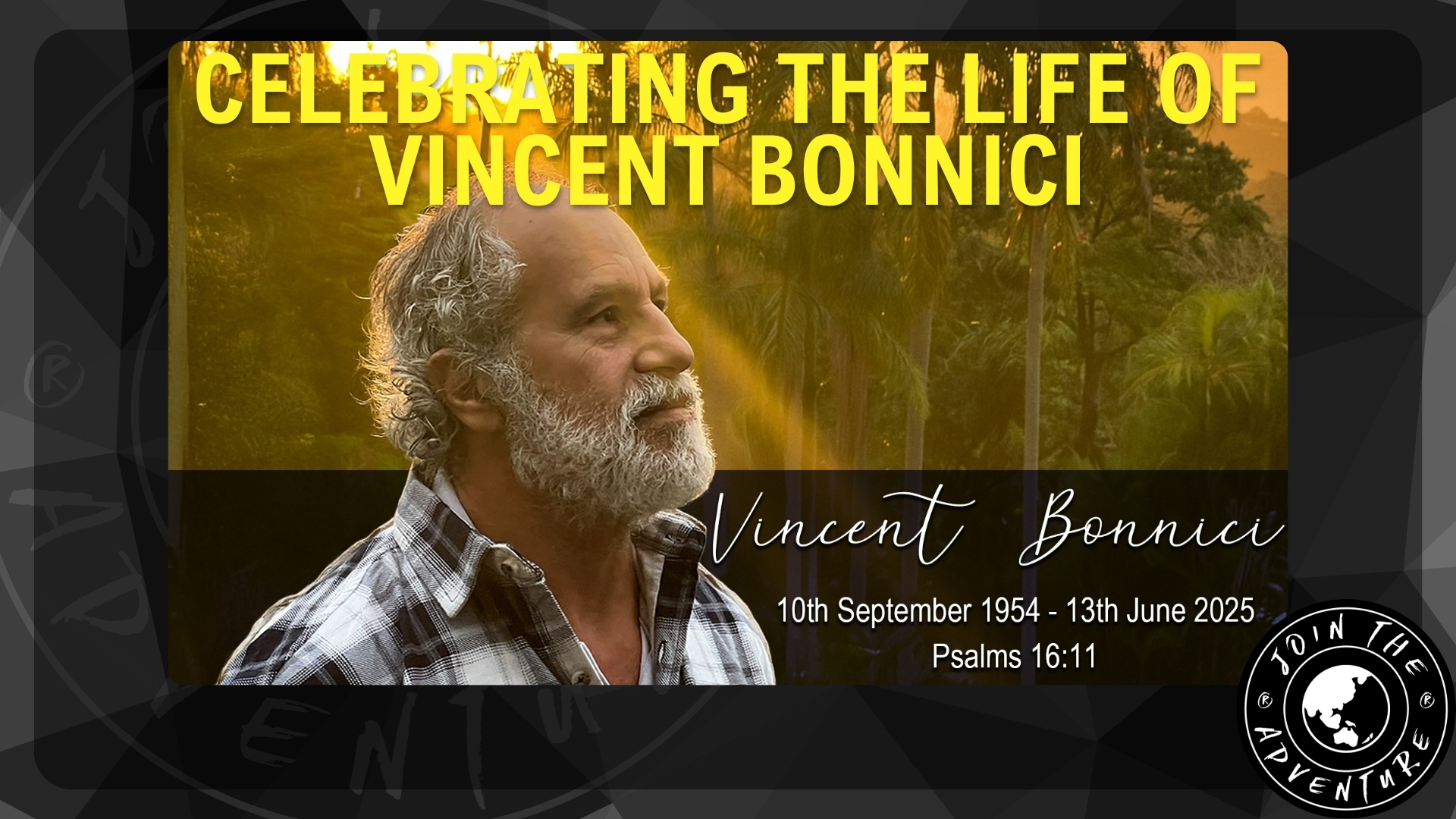Celebrating the Life of Vincent Bonnici