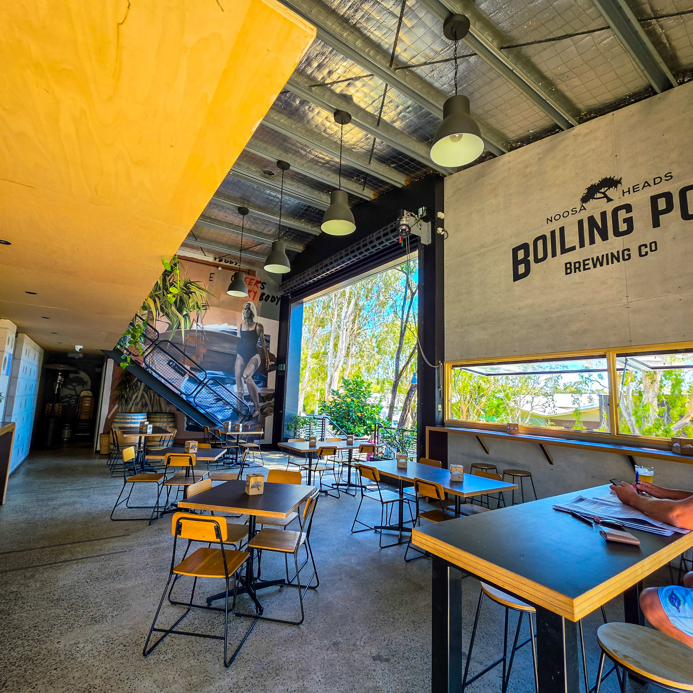 Inside Boiling Pot Brewing Co in Noosaville