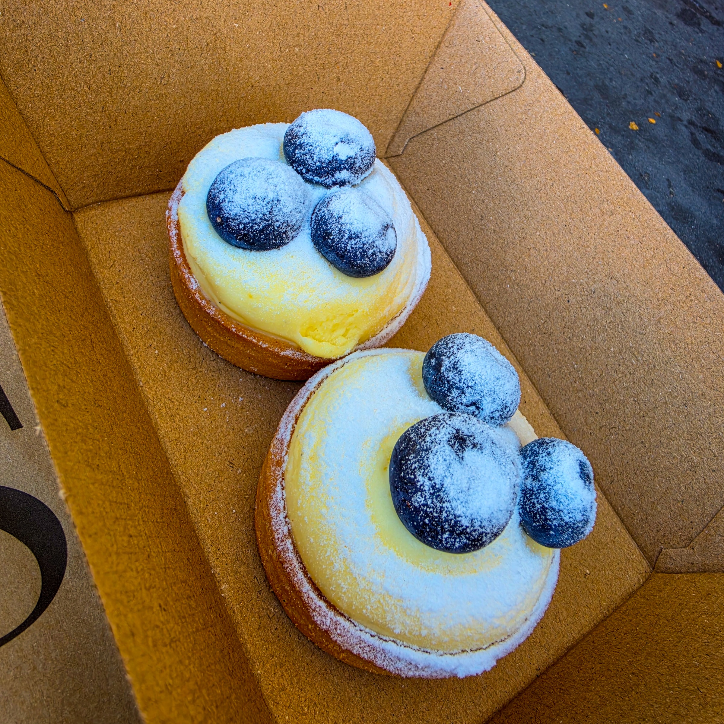 Freshly made tarts from Rick's